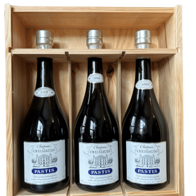 Coffret pastis millésimé chateau des creissauds