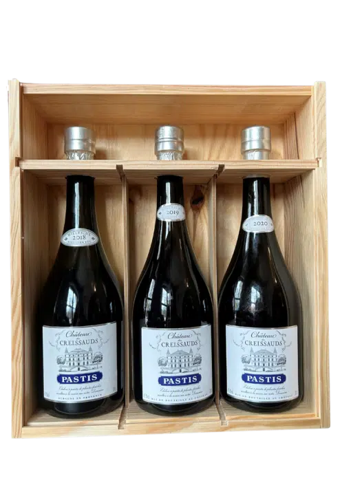 Coffret pastis millésimé chateau des creissauds